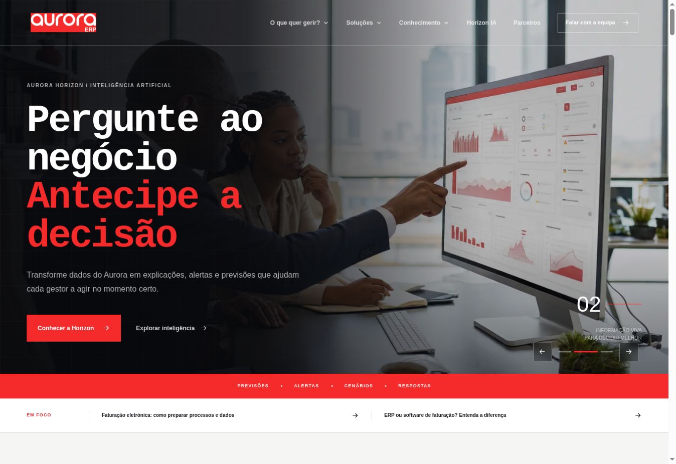 Aurora ERP Website — Public product and ecosystem website