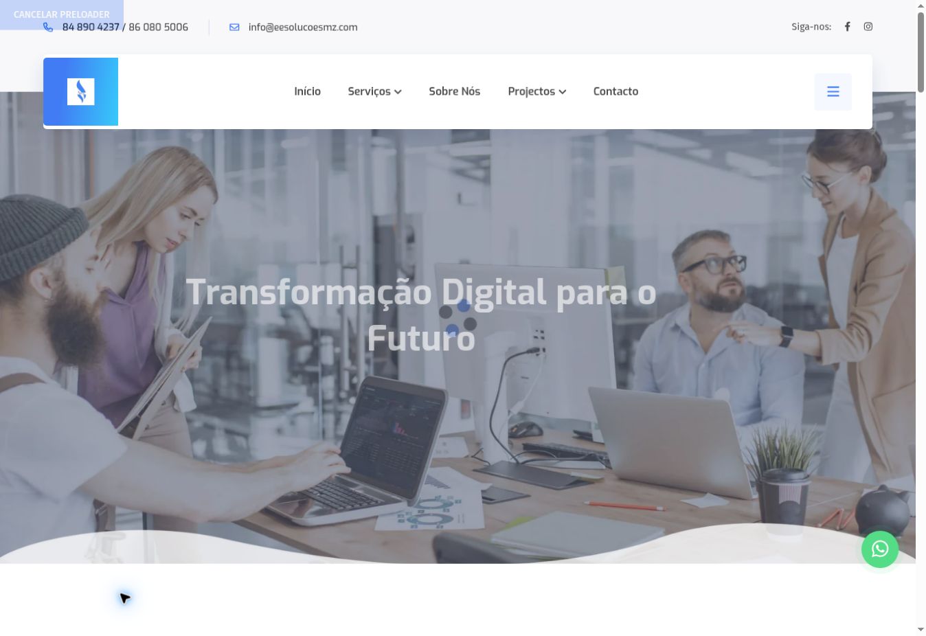 E&E Soluções — Technology company website