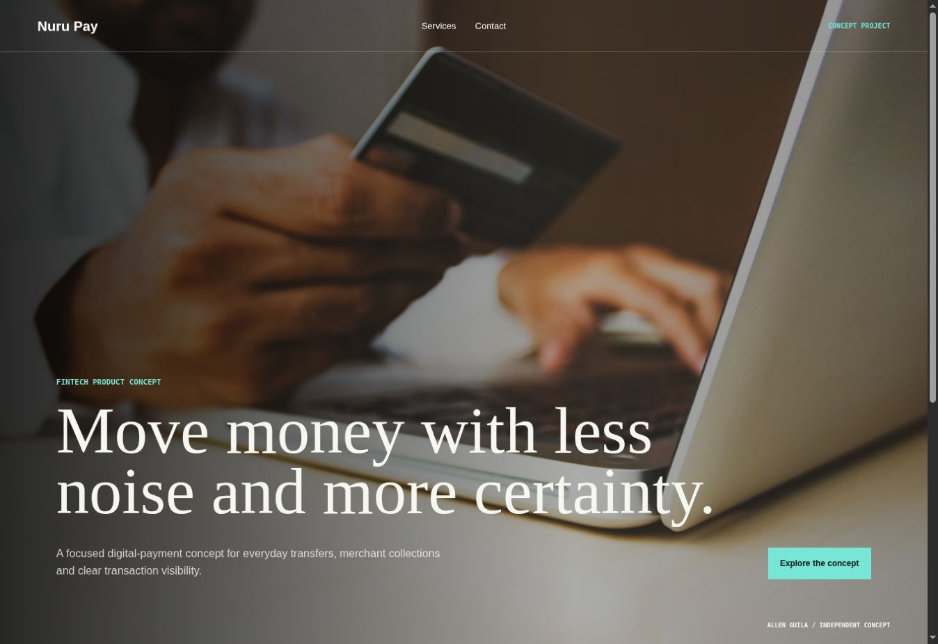Nuru Pay — Independent fintech concept